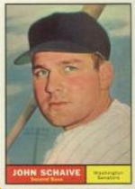 1961 Topps Baseball Cards      259     John Schaive RC